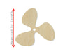 Propeller wood cutout Boat Sailing Sail DIY Paint kit #1892 - Multiple Sizes Available - Unfinished Wood Cutouts Shapes