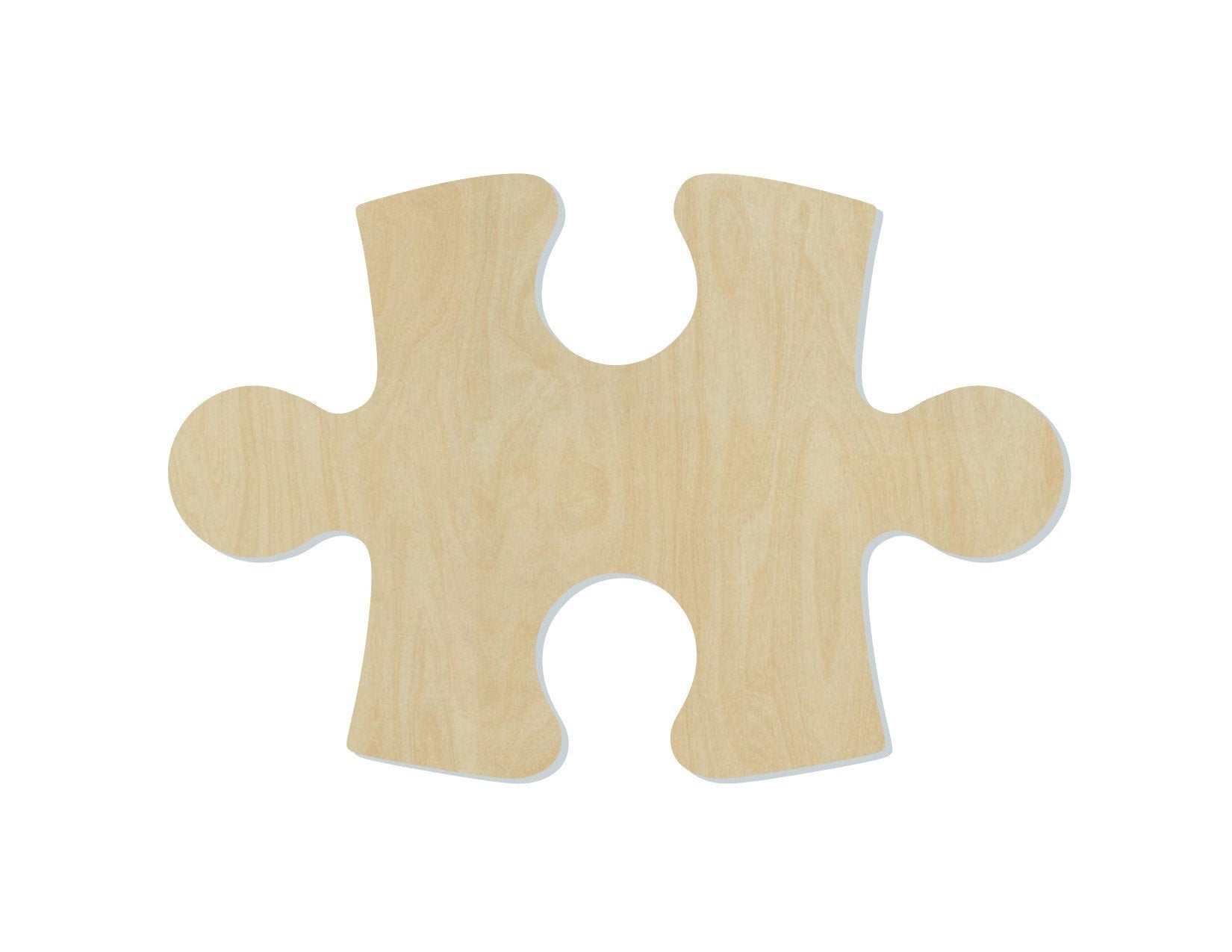 Puzzle Piece wood shape wood cutouts Puzzles DIY paint kit #1899 - Multiple Sizes Available - Unfinished Wood Cutout Shapes