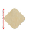Quaterfoil Frame wood cutout DIY paint Craft night #1901 - Multiple Sizes Available - Unfinished Wood Cutouts Shapes