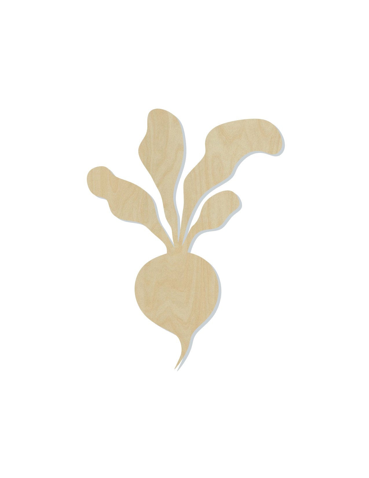 Radish wood shape wood cutouts food cutouts Garden Yard DIY pain kit #1906 - Multiple Sizes Available - Unfinished Wood Cutout Shapes