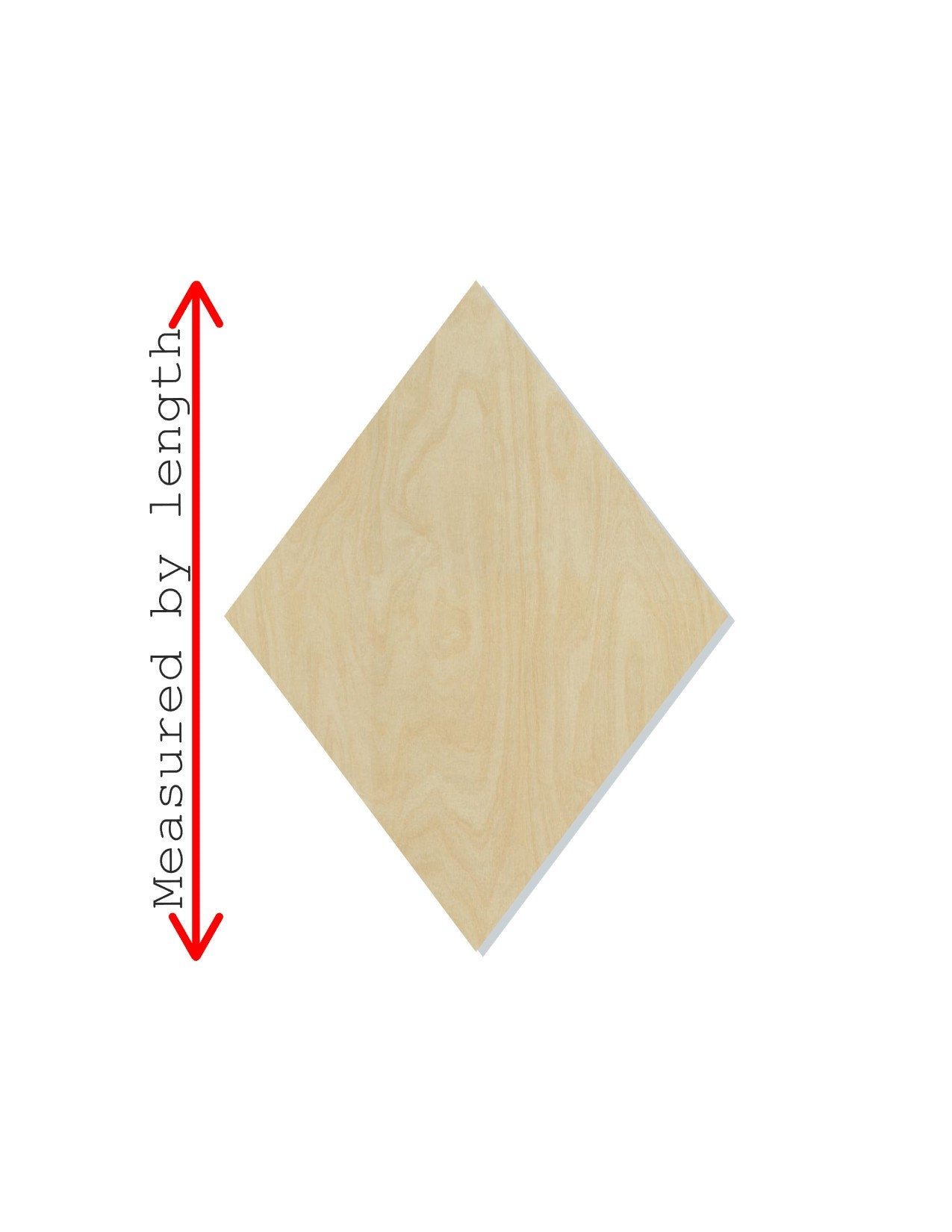 Diamond wood shape wood cutouts shape cutouts DIY paint kit #1924 - Multiple Sizes Available - Unfinished Wood Cutout Shapes