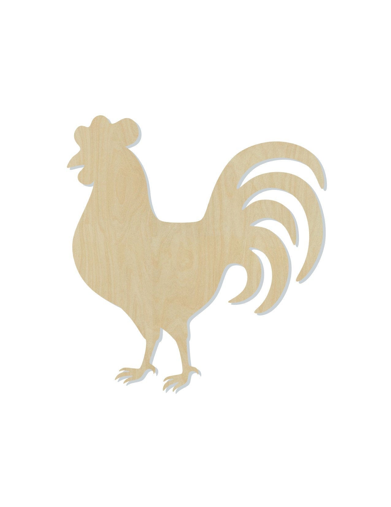 Rooster wood shape wood cutouts Farm animals Ranch Animal cutouts DIY #1932 - Multiple Sizes Available - Unfinished Wood Cutout Shapes