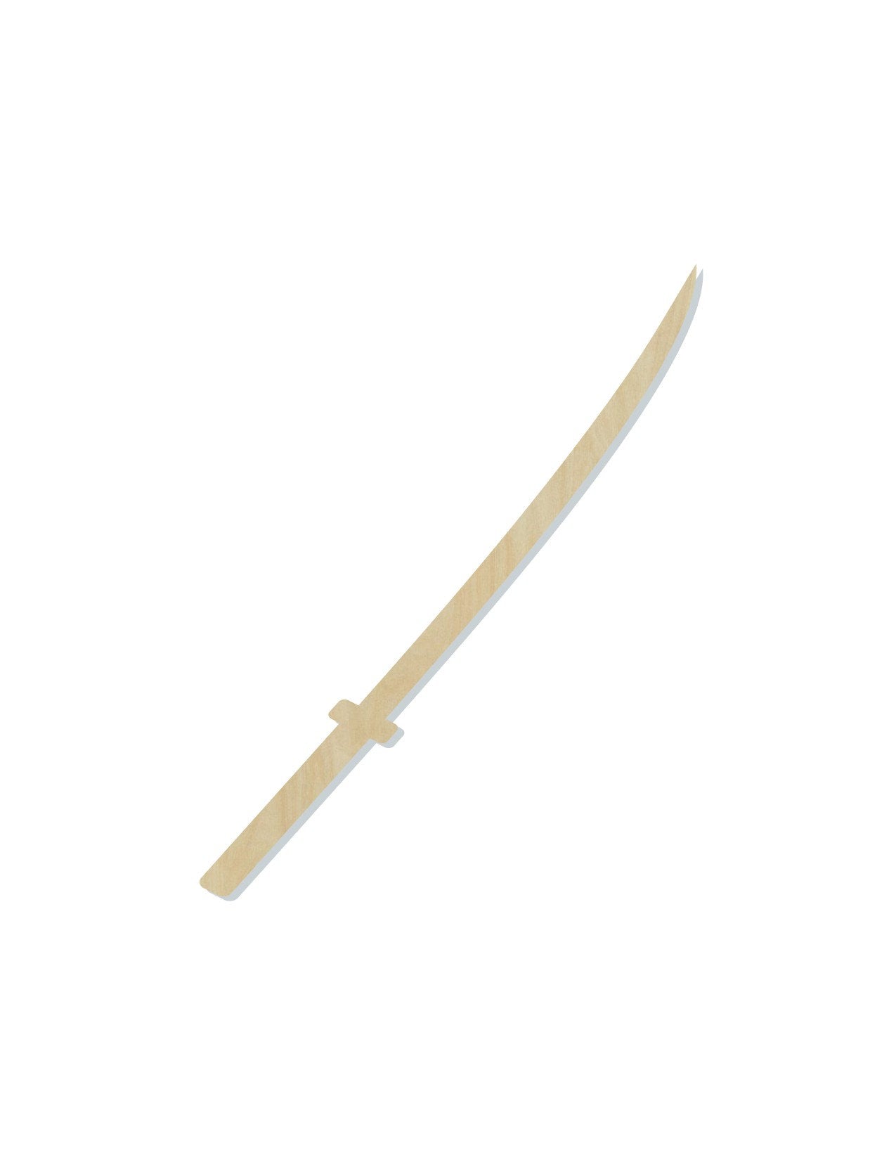 Samurai Sword wood shape wood cutouts DIY Paint kit #1951 - Multiple Sizes Available - Unfinished Wood Cutout Shapes