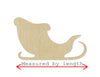 Santa Claus Sleigh wood shape wood cutouts Christmas Craft DIY paint kit #1958 - Multiple Sizes Available - Unfinished Wood Cutout Shapes