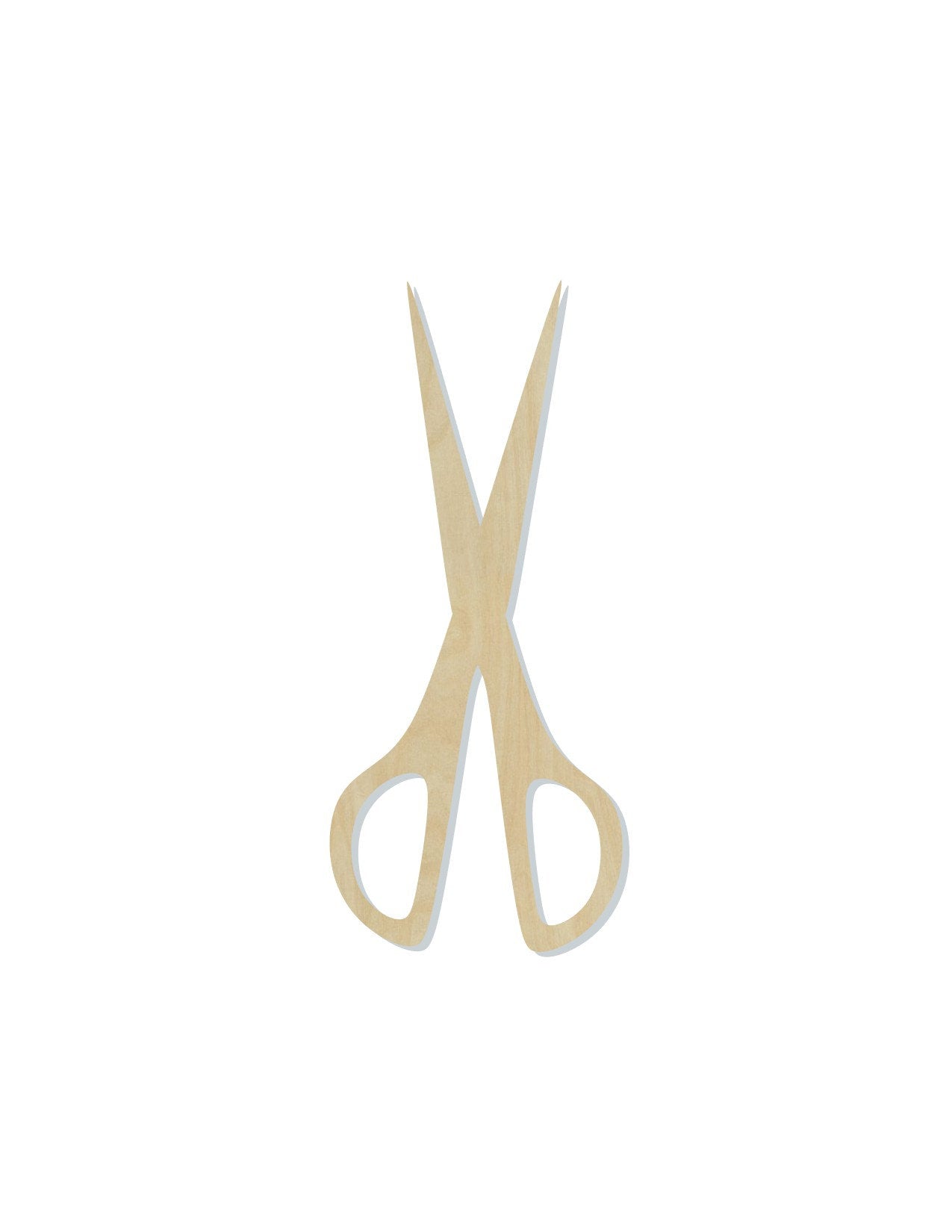 Scissors wood shape wood cutouts Hair Stylist Barber DIY paint kit #1967 - Multiple Sizes Available - Unfinished Wood Cutout Shapes