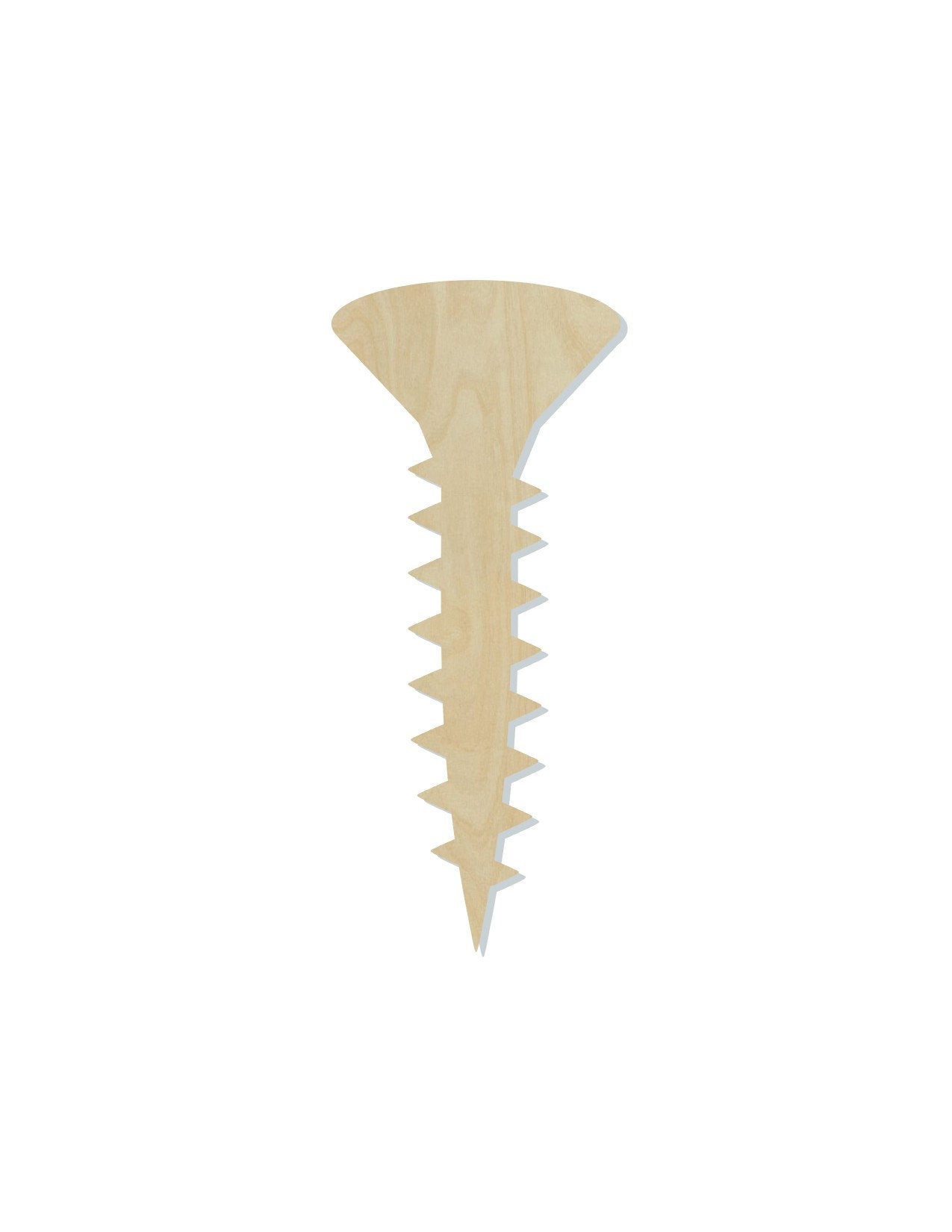 Screw wood shape wood cutouts Garage tools Building Father's Day Idea Craft #1971 - Multiple Sizes Available - Unfinished Wood Cutout Shapes