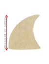 Shark Fin wood shape wood cutouts ocean animals sea life Beach DIY paint #1983 - Multiple Sizes Available - Unfinished Wood Cutout Shapes