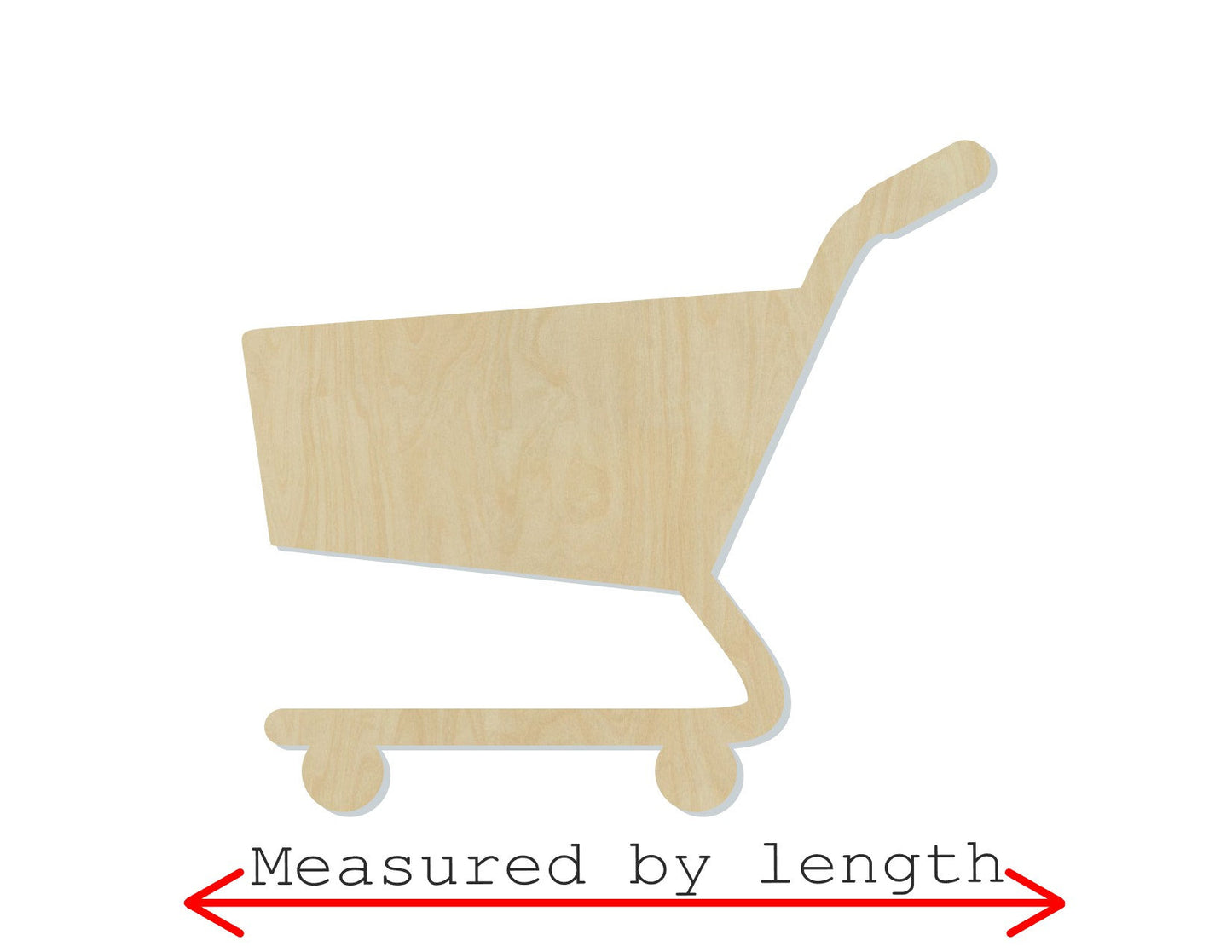 Shopping Cart wood shape wood cutouts Grocery Shopping DIY paint kit #1995 - Multiple Sizes Available - Unfinished Wood Cutout Shapes