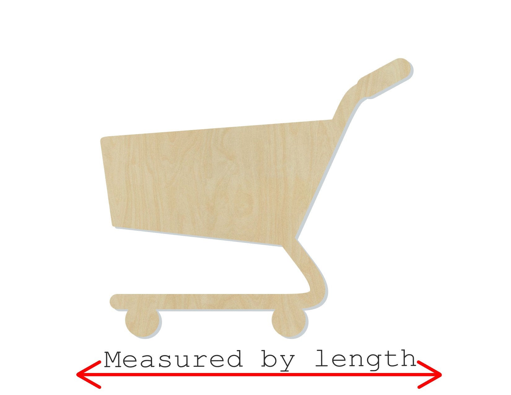 Shopping Cart wood shape wood cutouts Grocery Shopping DIY paint kit #1995 - Multiple Sizes Available - Unfinished Wood Cutout Shapes