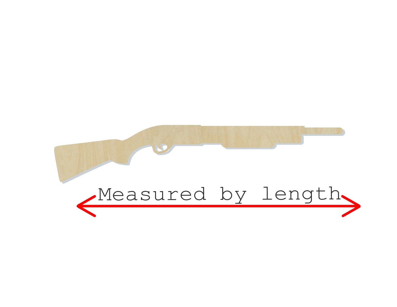 Shot Gun wood cutouts wood shapes Guns Hunting DIY Paint kit #1997 - Multiple Sizes Available - Unfinished Wood Cutout Shapes