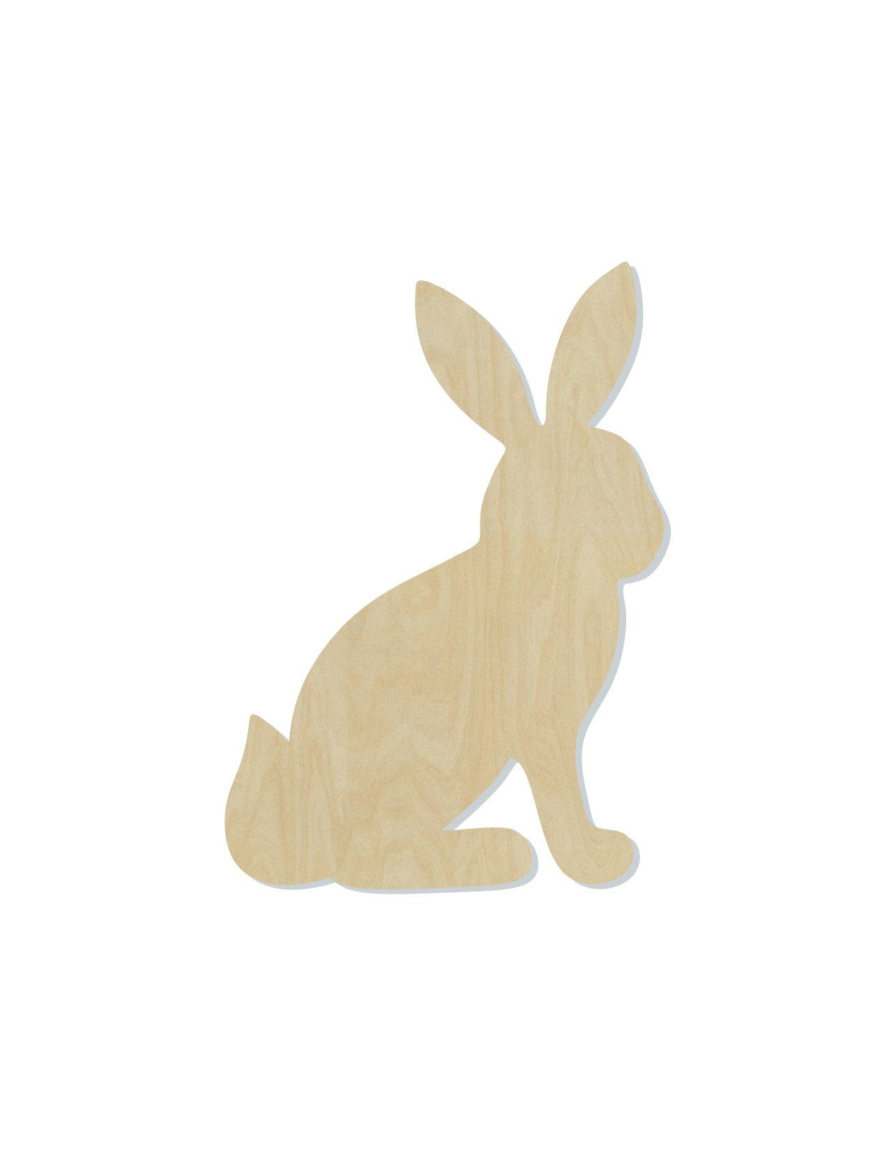 Sitting Bunny wood shape wood cutouts DIY Paint kit Easter Craft #2003 - Multiple Sizes Available - Unfinished Wood Cutout Shapes