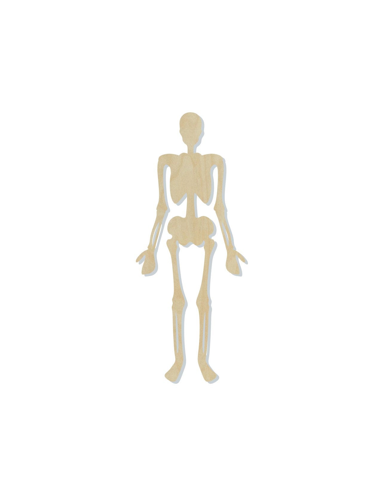 Skeleton wood shape wood cutouts Halloween Craft DIY Paint kit #2009 - Multiple Sizes Available - Unfinished Wood Cutout Shapes