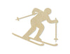 Skier wood shape wood cutouts winter sports DIY Paint kit #2010 - Multiple Sizes Available - Unfinished Wood Cutout Shapes