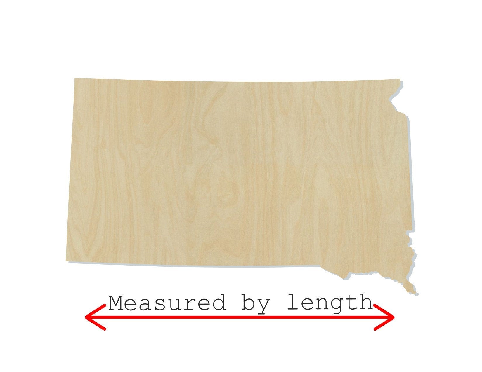 South Dakota wood shape wood cutouts State Cutouts DIY paint kit #2034 - Multiple Sizes Available - Unfinished Wood Cutout Shapes