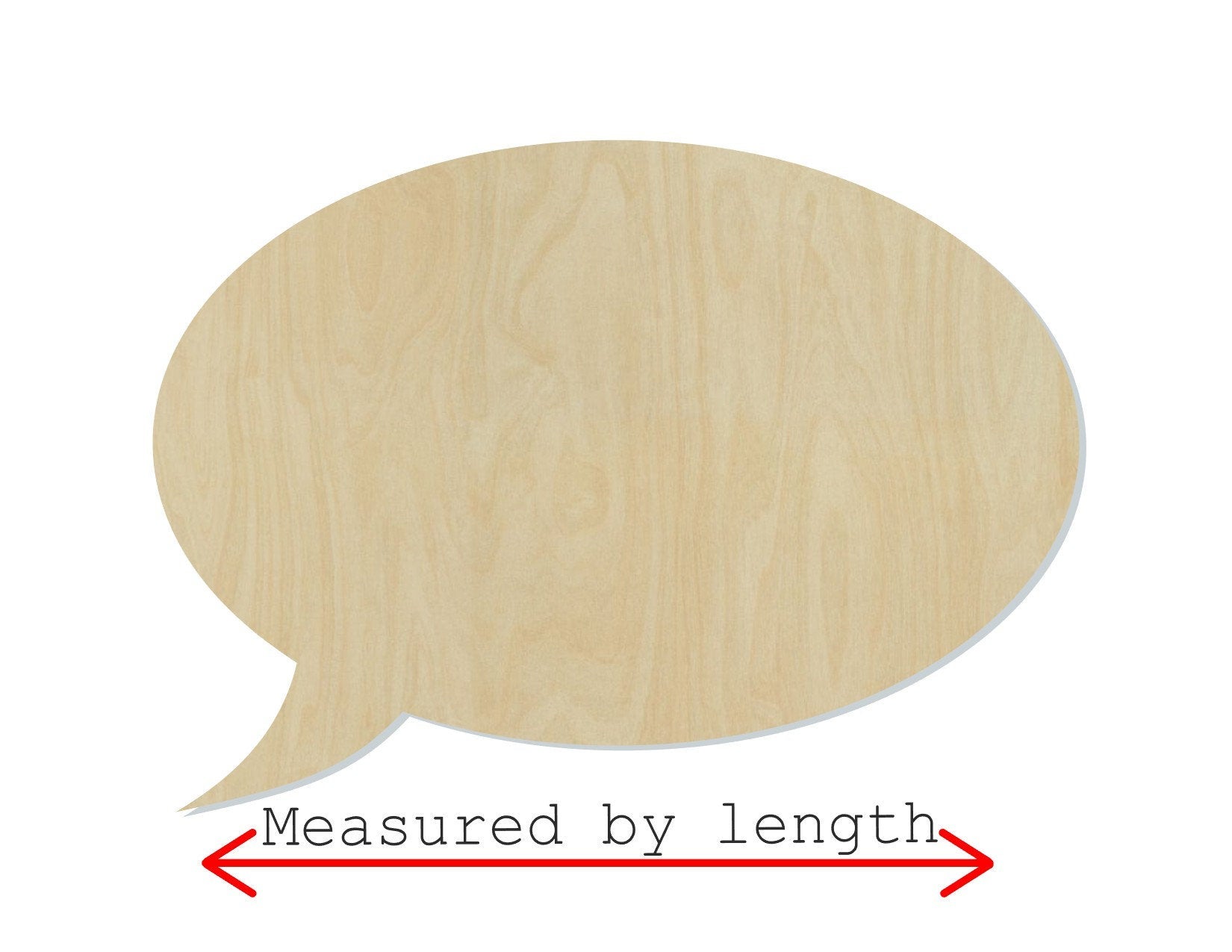 Speech Bubble wood shape wood cutouts DIY paint kit #2040 - Multiple Sizes Available - Unfinished Wood Cutout Shapes