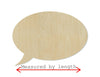 Speech Bubble wood shape wood cutouts DIY paint kit #2040 - Multiple Sizes Available - Unfinished Wood Cutout Shapes