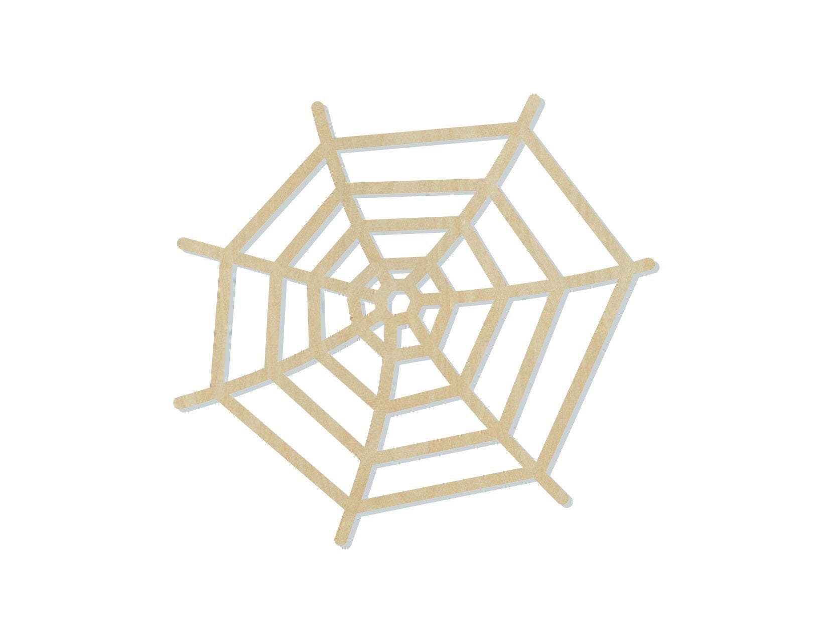 Spider Web wood shape wood cutouts Halloween craft DIY Paint kit #2042 - Multiple Sizes Available - Unfinished Wood Cutout Shapes