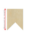 Square Bunting wood shape wood cutouts Party Decor DIY Paint kit #2048 - Multiple Sizes Available - Unfinished Wood Cutout Shapes