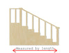 Stairs wood shape wood cutouts Household Home DIY paint kit #2053 - Multiple Sizes Available - Unfinished Wood Cutout Shapes