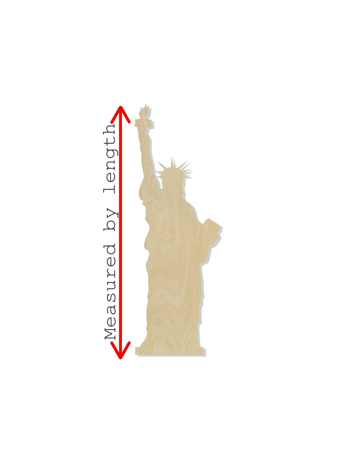 Statue of Liberty wood cutout NYC New York City Places Vacation DIY paint #2058 - Multiple Sizes Available - Unfinished Wood Cutouts Shapes
