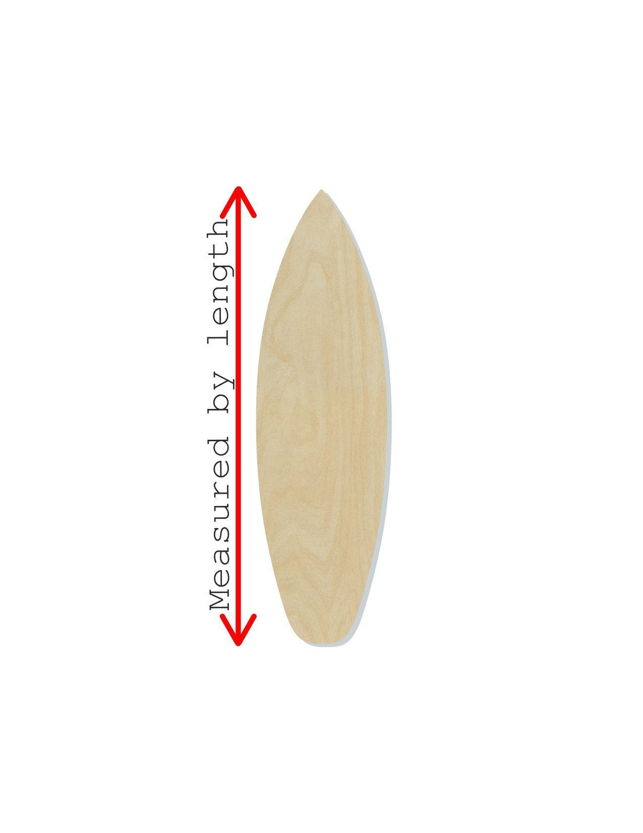 Surf Board wood shape wood cutouts Summer time DIY Paint kit #2072 - Multiple Sizes Available - Unfinished Wood Cutout Shapes