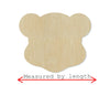 Teddy Bear Head wood shape wood cutouts DIY Paint kit #2087 - Multiple Sizes Available - Unfinished Wood Cutout Shapes
