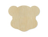 Teddy Bear Head wood shape wood cutouts DIY Paint kit #2087 - Multiple Sizes Available - Unfinished Wood Cutout Shapes