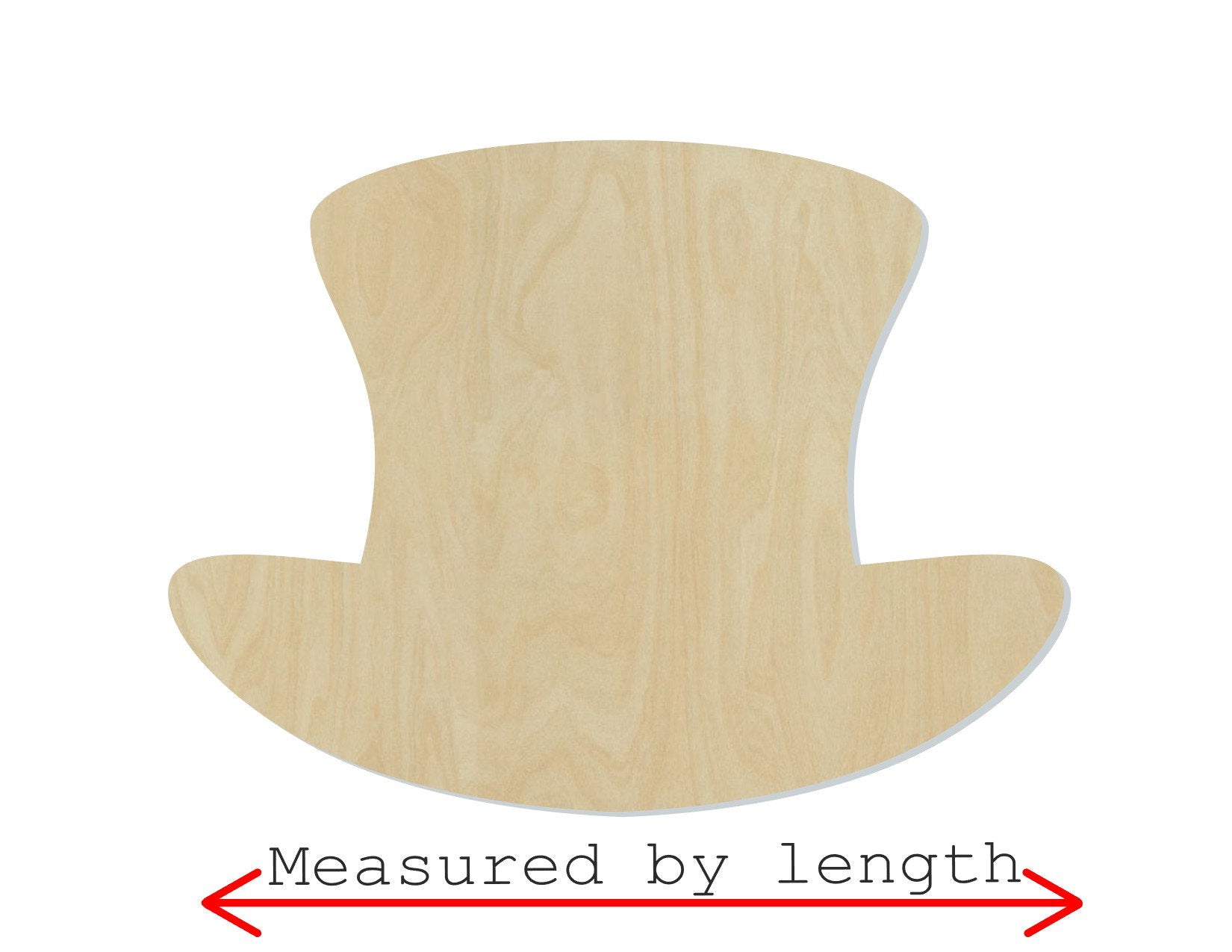 Top Hat wood shape wood cutouts DIY Paint kit #2106 - Multiple Sizes Available - Unfinished Wood Cutout Shapes