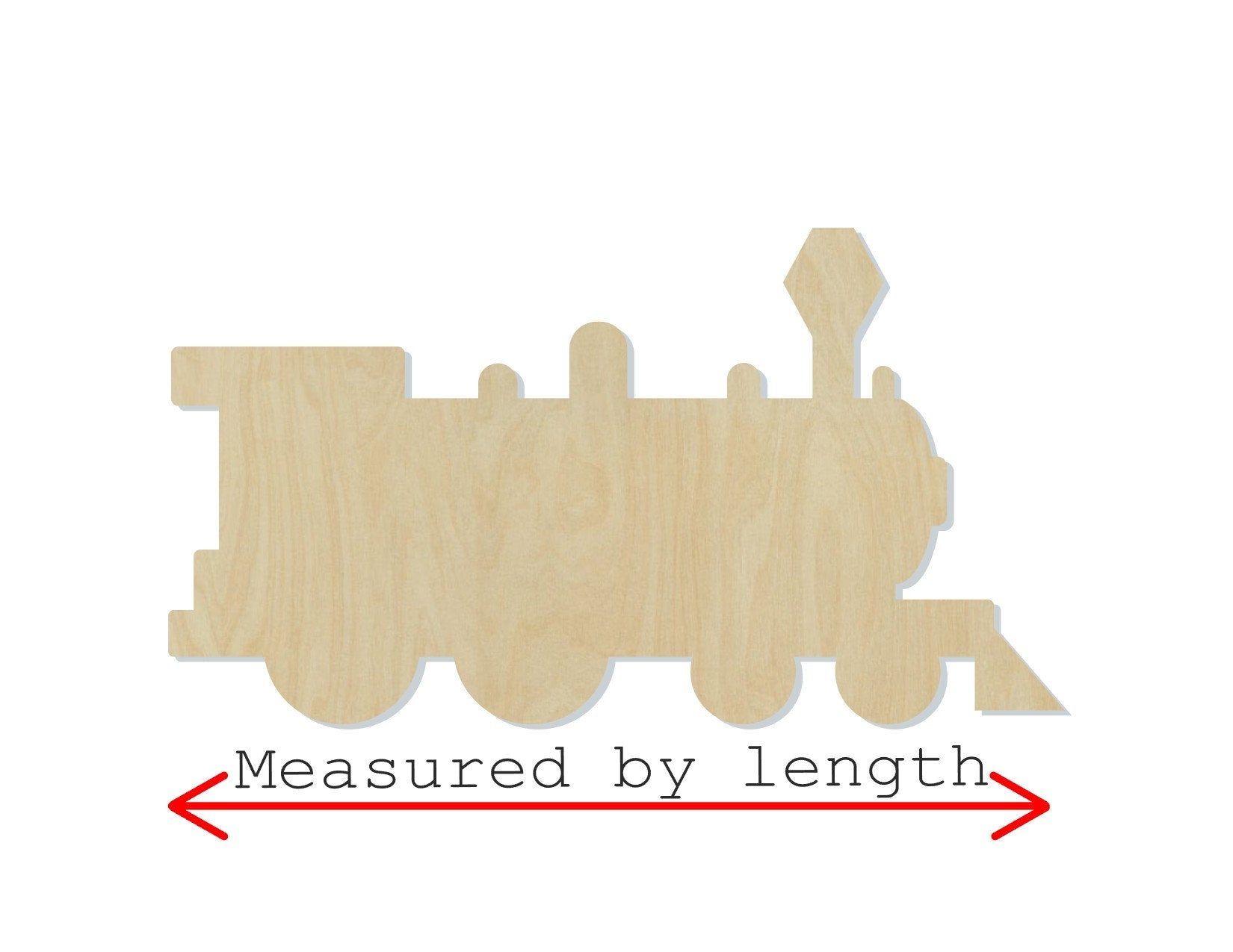 Train wood shape wood cutouts DIY Paint kit #2115 - Multiple Sizes Available - Unfinished Wood Cutout Shapes