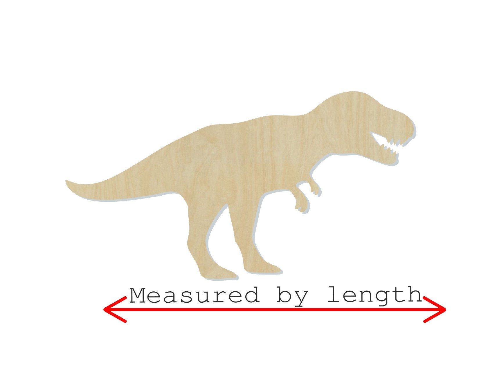T-Rex Dinosaur wood blank cutout bedroom decor paint yourself paint kit DIY #2124 - Multiple Sizes Available - Unfinished Cutout Shapes