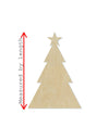 Triangle Christmas Tree Wood Cutouts blank Christmas Craft Christmas Decor #2126 - Multiple Sizes Available - Unfinished Cutout Shapes
