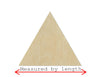 Triangle Shape wood blank cutouts Paint kit #2127 - Multiple Sizes Available - Unfinished Cutout Shapes