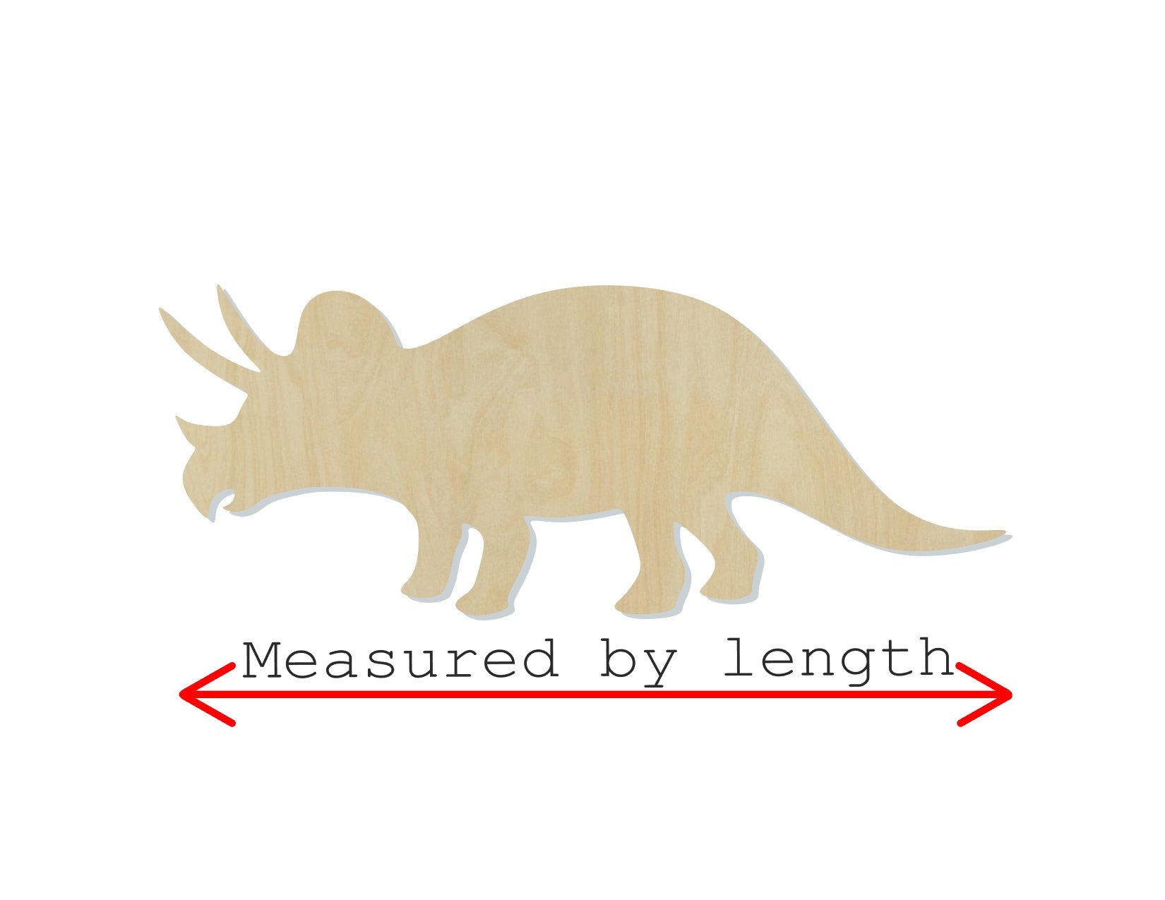 Triceratops Dinosaur Wood blank Cutouts Bedroom Decor Boys Paint kit #2128 - Multiple Sizes Available - Unfinished Cutout Shapes