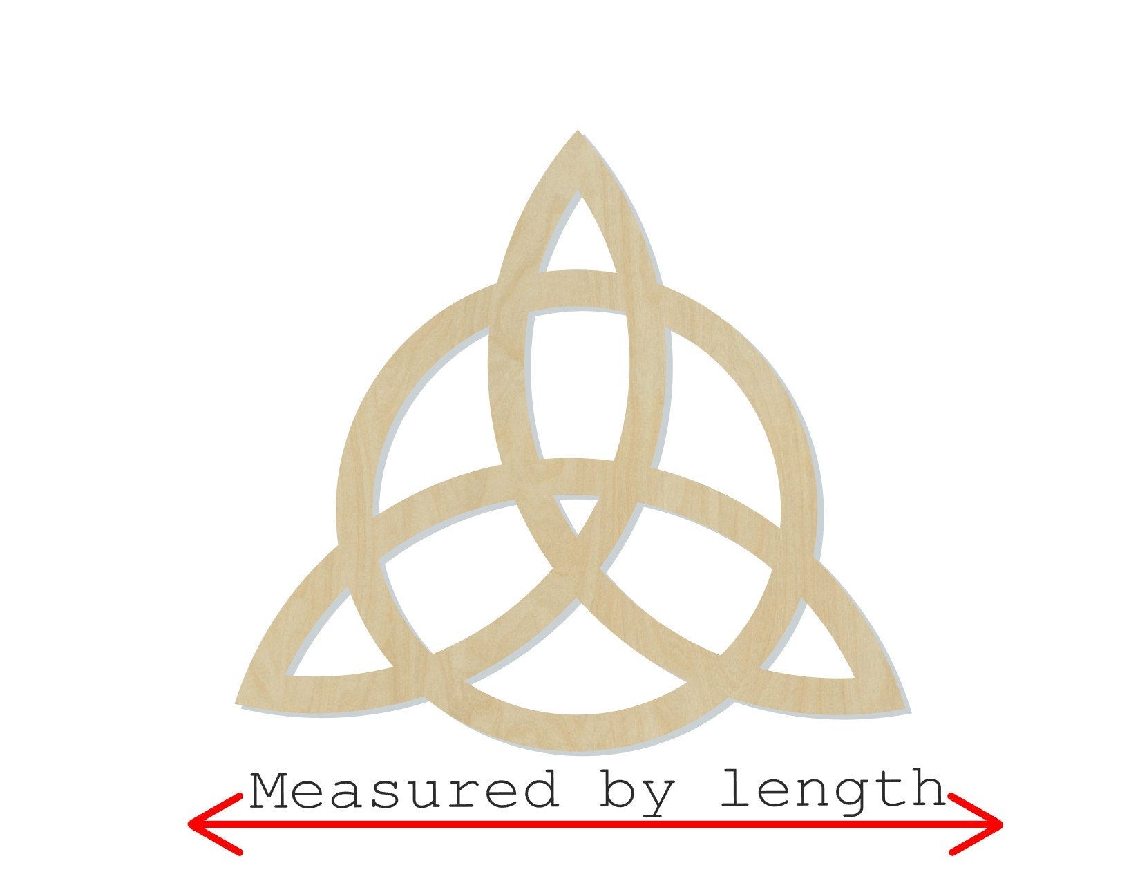 Triquetra Wood Cutouts DIY paint kit #2131 - Multiple Sizes Available - Unfinished Cutout Shapes