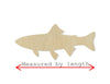 Trout Wood Cutouts fishing camping paint kit DIY #2136 - Multiple Sizes Available - Unfinished wood Cutout Shapes