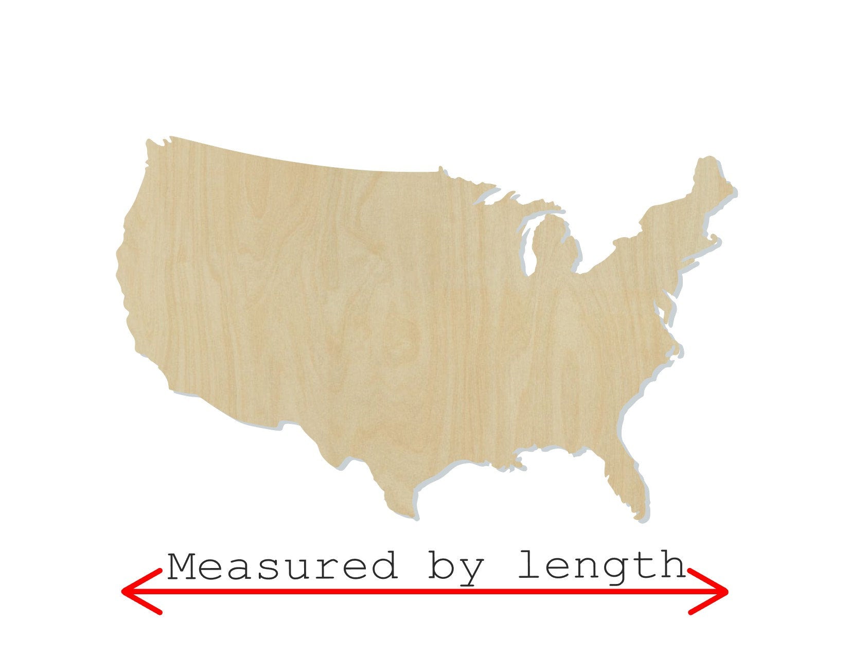 United States Wood Cutouts blank DIY Paint blank states #2152 - Multiple Sizes Available - Unfinished wood Cutout Shapes