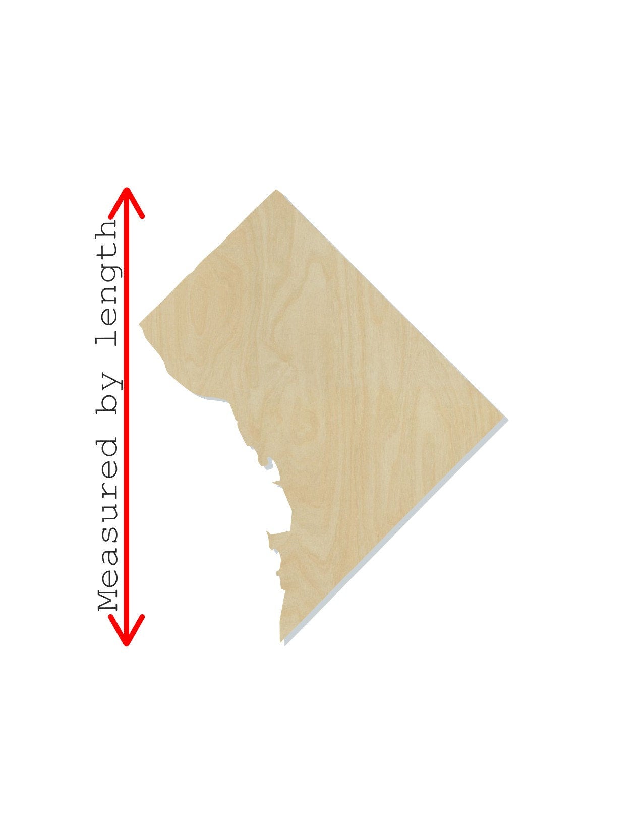 Washington DC Wood Cutouts District DIY Paint #2172 - Multiple Sizes Available - Unfinished wood Cutout Shapes