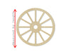 Wagon Wheel Wood Cutouts Pioneer DIY Paint History #2185 - Multiple Sizes Available - Unfinished wood Cutout Shapes