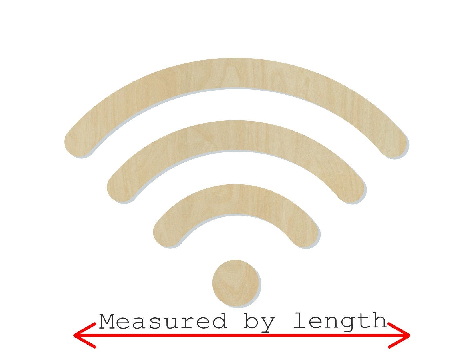 Wifi Symbol Wood Cutouts Guest WIFI Household Home Decor DIY Paint #2188 - Multiple Sizes Available - Unfinished wood Cutout Shapes