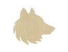 Wolf Head Wood Cutouts DIY Paint animal blanks animal cutouts #2200 - Multiple Sizes Available - Unfinished wood Cutout Shapes