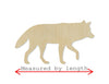 Wolf Wood Cutouts Lone wolf DIY Paint Animal Cutouts Animal Blanks #2201 - Multiple Sizes Available - Unfinished wood Cutout Shapes
