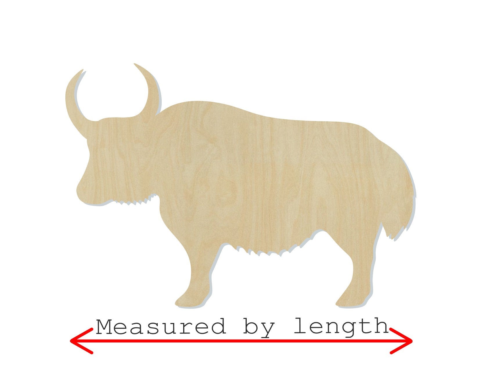 Yak Wood Cutouts Zoo animals animal cutouts Wild #2211 - Multiple Sizes Available - Unfinished wood Cutout Shapes