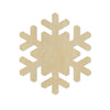 Snowflake Style #2 Wood Cutout #1028 - Multiple Sizes Available - Unfinished Wood Cutout Shapes