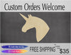 Unicorn Head Blank magic colorful DIY paint kit paint yourself Birthday #1106 - Multiple Sizes Available - Unfinished Wood Cutout Shapes