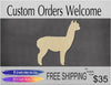 Alpaca Blank Cutout Zoo animal cutouts animal blanks #1121 - Multiple Sizes Available - Unfinished Wood Cutout Shapes