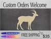 Antelope Cutout Blank zoo animals hunting #1128 - Multiple Sizes Available - Unfinished Wood Cutout Shapes