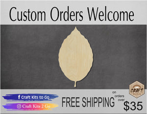 Beech Leaf Wood Cutout blank Fall Colors Fall leaves Fall time #1174 - Multiple Sizes Available - Unfinished Wood Cutout Shapes