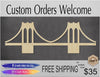 Brooklyn Bridge New York NY City Bridge cutout #1225 - Multiple Sizes Available - Unfinished Wood Cutout Shapes