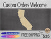 California State blank wood cutouts State Pride #1248 - Multiple Sizes Available - Unfinished Wood Cutout Shapes