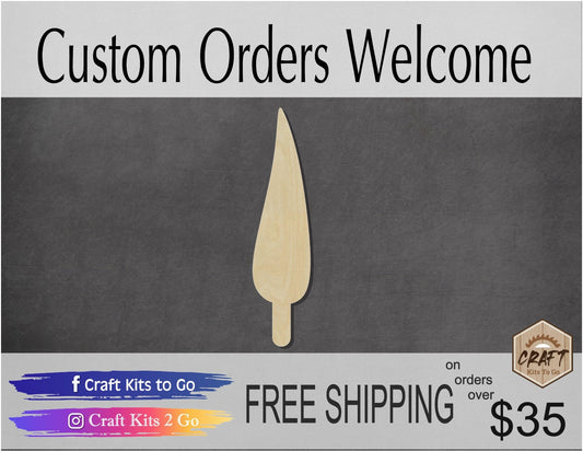 Candle Flame Wood Cutouts DIY Paint #1255 - Multiple Sizes Available - Unfinished Wood Cutout Shapes